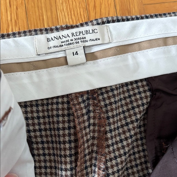 Banana Republic Siena Straight Italian Wool Pant 14R - Picture 5 of 7
